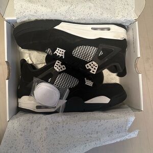 Jordan Black and White Athletic Shoes